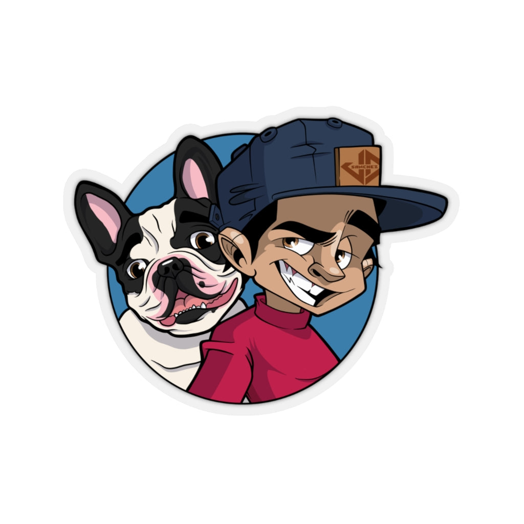 JD & Bruno Cartoon Sticker